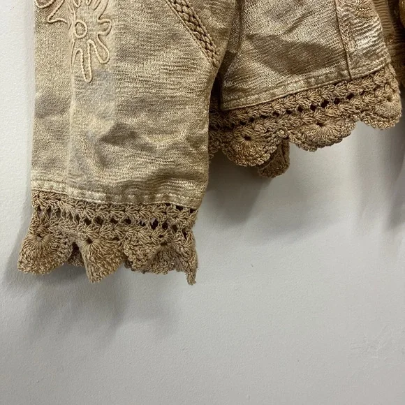 Flashback Tan Embroidered Jacket - Picture 3 of 5